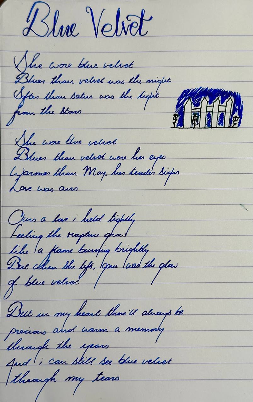 Blue Velvet - song lyrics