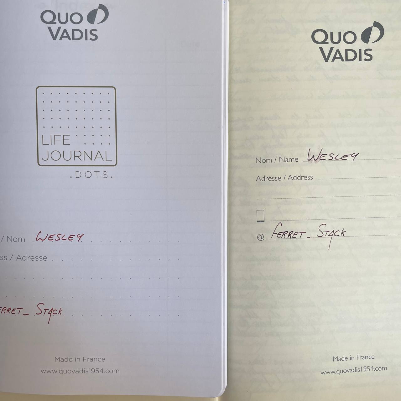Quo Vadis Life Journal and Habana